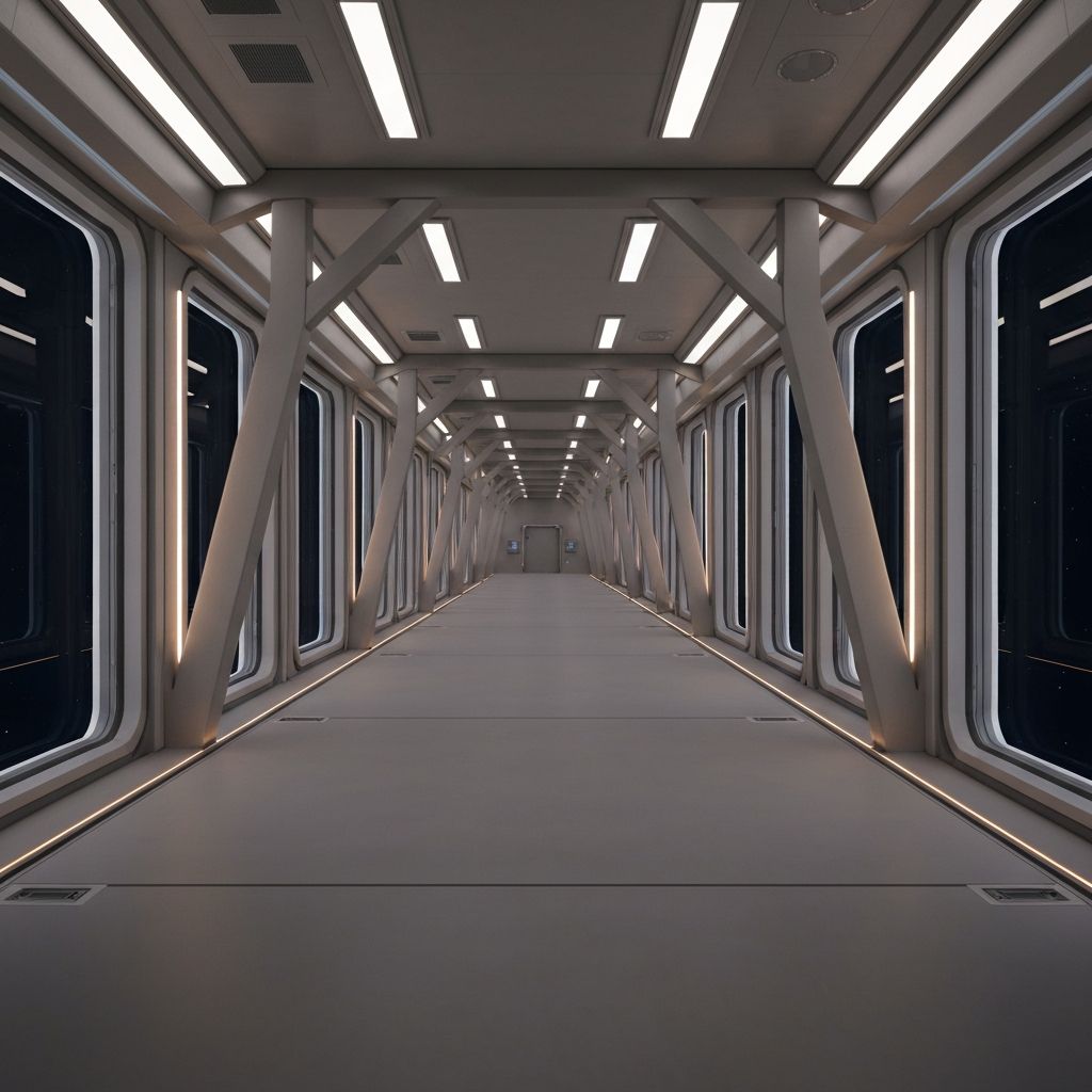 Orbital habitat interior concept